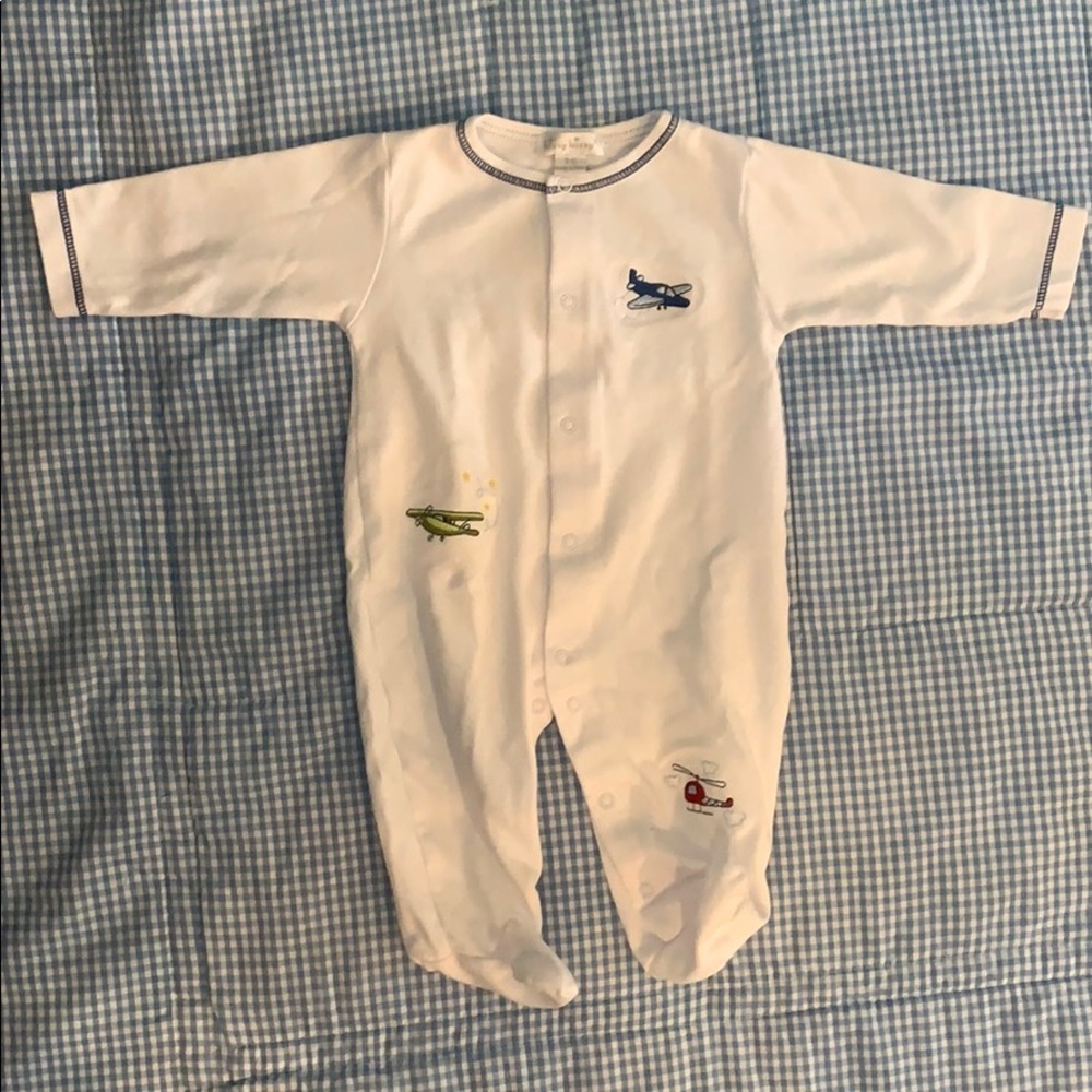 Kissy Kissy NWOT Baby Boys Airplane Footie 3-6M